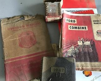 Sickle blades in original box manuals