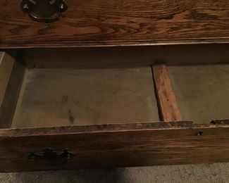 Bottom drawer old repair