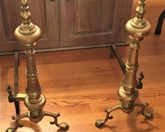 Brass Andirons