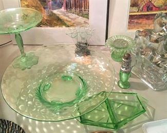 Green Depression Glass