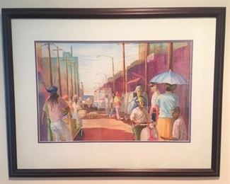 Mareneck Painting Jamaican Scene