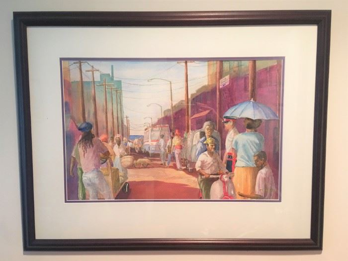 Mareneck Painting Jamaican Scene
