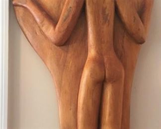 Carved Wooden Jamaican Artwork