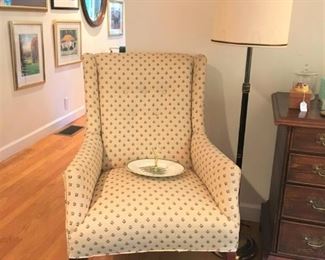 Upholstered Chair Lamp