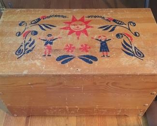 Stenciled Chest