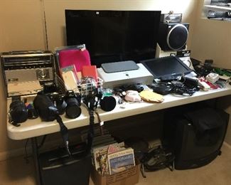 radios, few cameras,