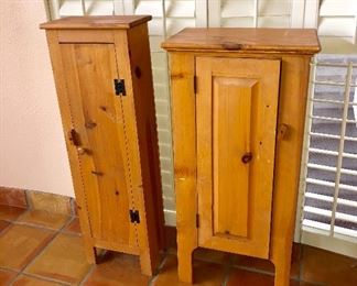 -- 2 Medium Pine Multi-Storage Cabinets - 1 @ $30, 1 @ $20