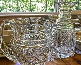 Waterford crystal water pitcher @ $125 and Waterford crystal Hibernia open water bottle @ $100. Both of these items are very rare and hard to find online.