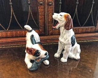 Royal Doulton. Dog with shoe $30. Dog yawning $30