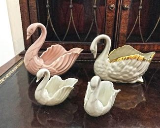 Small and miniature Lenox swans. $10 for small and $5 for miniatures.