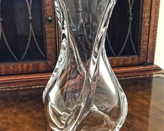 Baccarat Serpentin 6" Vase. Retails for $350-390. Estate sale price $175.
