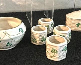 Beleek various clover containers