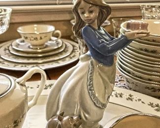 Nao by Lladro Girl holding cake. $45