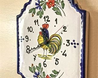 Vintage William-Sonoma clock with rooster. $40