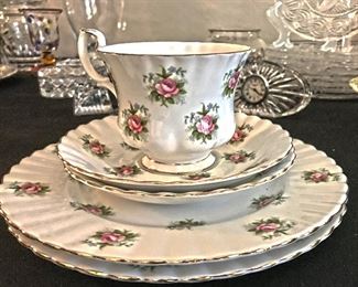 royal albert forgetme not teacup and saucer