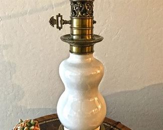 Lenox lamp base with brass. $75 each we have 2