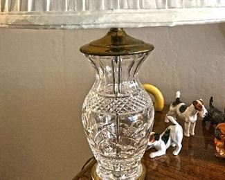 Waterford Crystal America the Beautiful lamp base with shade $100 each (we have 2 of them)