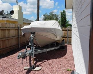 Crestliner 19'2" Phantom with Evinrude 115hp and trailer.