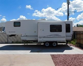 2001 Sportsman Model 2457 with double slide outs and galley kitchen. Fully loaded and extremely well maintained.