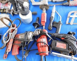 Some corded tools.