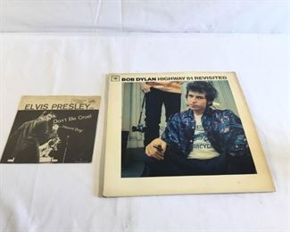 Vintage Bob Dylan and Elvis Presley Records https://ctbids.com/#!/description/share/209702