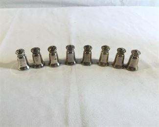 Sterling Salt and Pepper Shaker Vintage 8 Piece https://ctbids.com/#!/description/share/209708