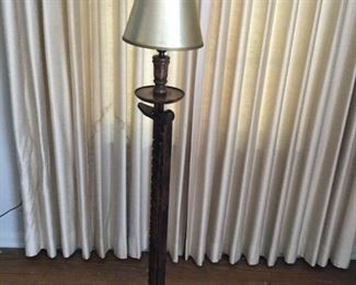 Vintage Wood Floor Lamp Adjustable https://ctbids.com/#!/description/share/209771