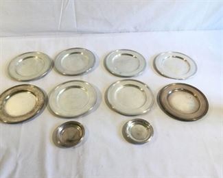 Sterling Plates Vintage 10 Piece      https://ctbids.com/#!/description/share/209710