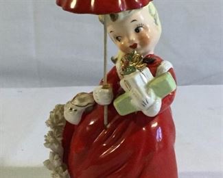 Vintage 1956 Napco Christmas Girl with Umbrella https://ctbids.com/#!/description/share/209652