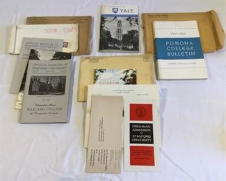 1959-1960 Harvard, Stanford, Pomona & Yale Student Prospect Information https://ctbids.com/#!/description/share/209655