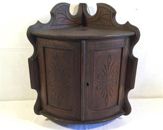 Antique Corner Wall Cabinet https://ctbids.com/#!/description/share/209663