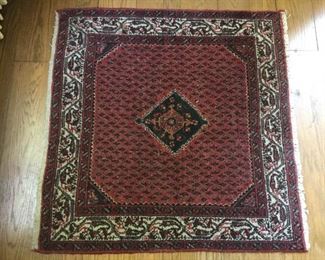 Antique Handmade Square Wool Rug Iran https://ctbids.com/#!/description/share/209721