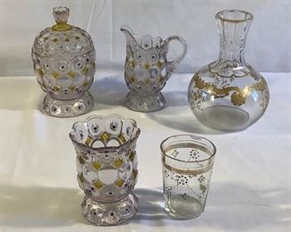 Clear Glass With Gold Trim (6 Pcs) https://ctbids.com/#!/description/share/209794