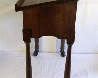 Vintage Wood Book Table with Casters https://ctbids.com/#!/description/share/209673