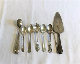 Sterling Flatware Vintage / Antique 7 Pieces https://ctbids.com/#!/description/share/209742