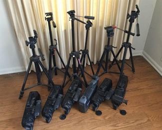 6 Panasonic Film Cameras and 6 Tripods  https://ctbids.com/#!/description/share/209745