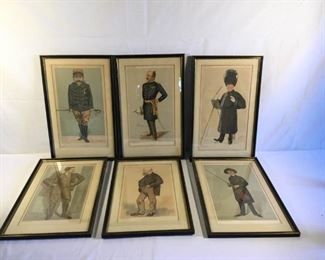 Original Antique Vanity Fair Lithograph 6 Pieces https://ctbids.com/#!/description/share/209688