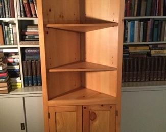 Tall Corner Pine Cabinet  https://ctbids.com/#!/description/share/209636