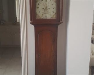 ANTIQUE WILLIAM CREAK 18TH CENTURY ENGLISH LONG CASE CLOCK (not in working condition but parts are there)