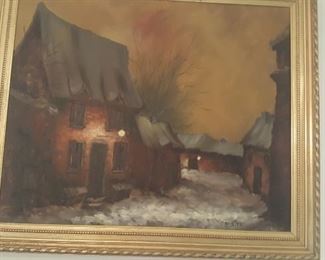 OIL on CANVAS signed FOSTER