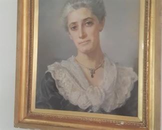 PASTEL PORTRAIT by IDA VERNER FECIT dated 1904