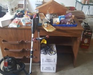 WEEDEATER, SHOPVAC, SEWING CABINET
