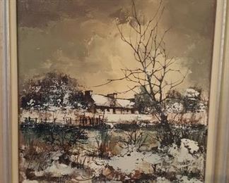 IMPRESSIONIST OIL on CANVAS signed WERDIER (FR. Born 1922)