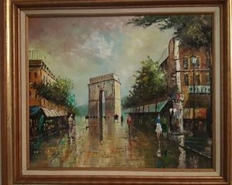 "ARCH of TRIUMPH" Oil on Canvas Painting