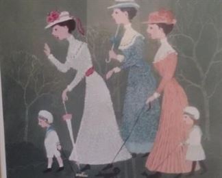 HELEN BRADLEY (Europe's Grandma Moses) signed PRINT