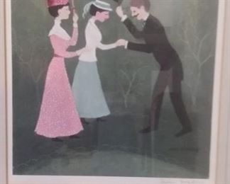 HELEN BRADLEY (Europe's Grandma Moses) signed PRINT