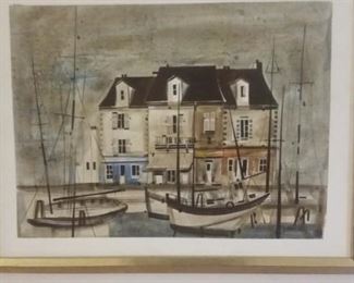 ACRYLIC on CANVAS PAINTING by FRENCH ARTIST GEORGES DAMIN