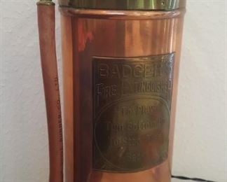 11" Antique Badgers Fire Extinguisher