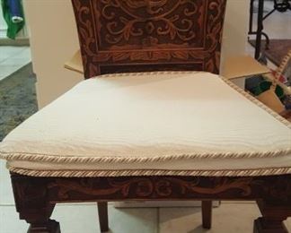 1 of 4 Antique French dining chairs