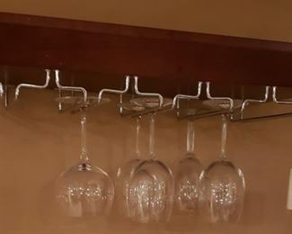 30 Wine Glass Wall Rack